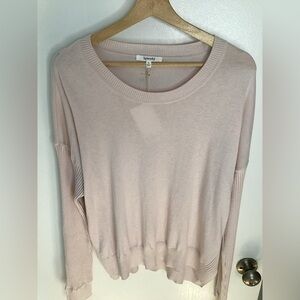 Splendid Blush Pink Crew Neck Sweater XL
